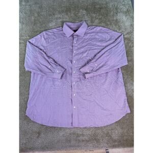 Rochester Dress Shirt Size 18 34/35 Long Sleeve Egyptian Cotton Non Iron E133